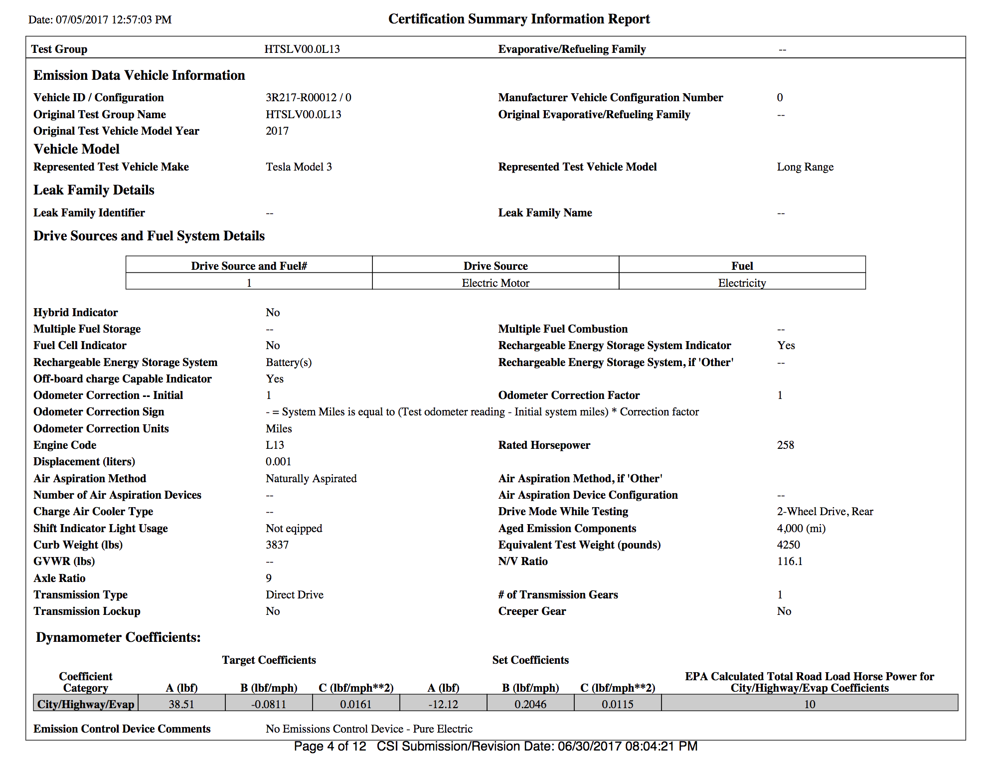 Tesla model 3 2024 range battery